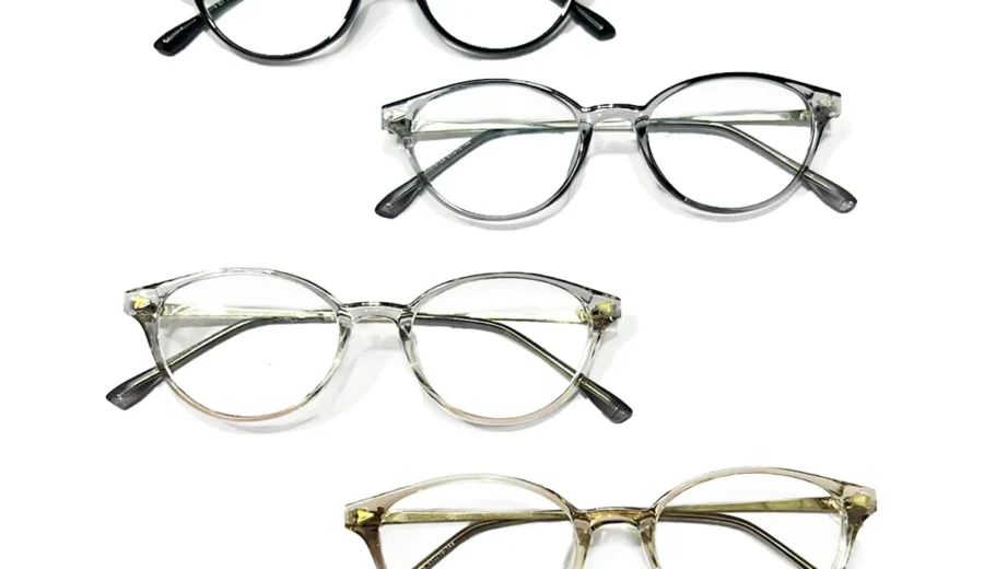 Gọng Kính Mắt Mèo Unisex Đổi Màu MI03 – Lọc Ánh Sáng Xanh, Lắp Cận
