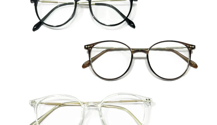 Gọng Kính Vuông Kim Loại Nhẹ Unisex MI07 – Lọc Ánh Sáng Xanh