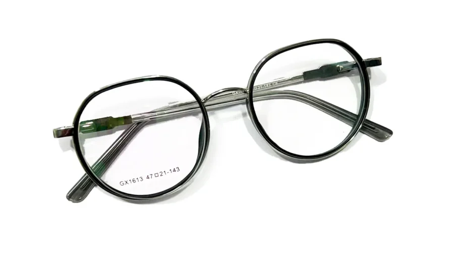 Gọng Kính Tròn Vintage Kim Loại MI10 – Chống Ánh Sáng Xanh