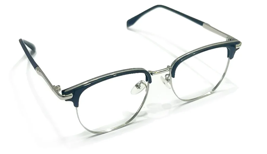 Gọng Kính Vuông Kim Loại Nhẹ Unisex MI43 – Lọc Ánh Sáng Xanh
