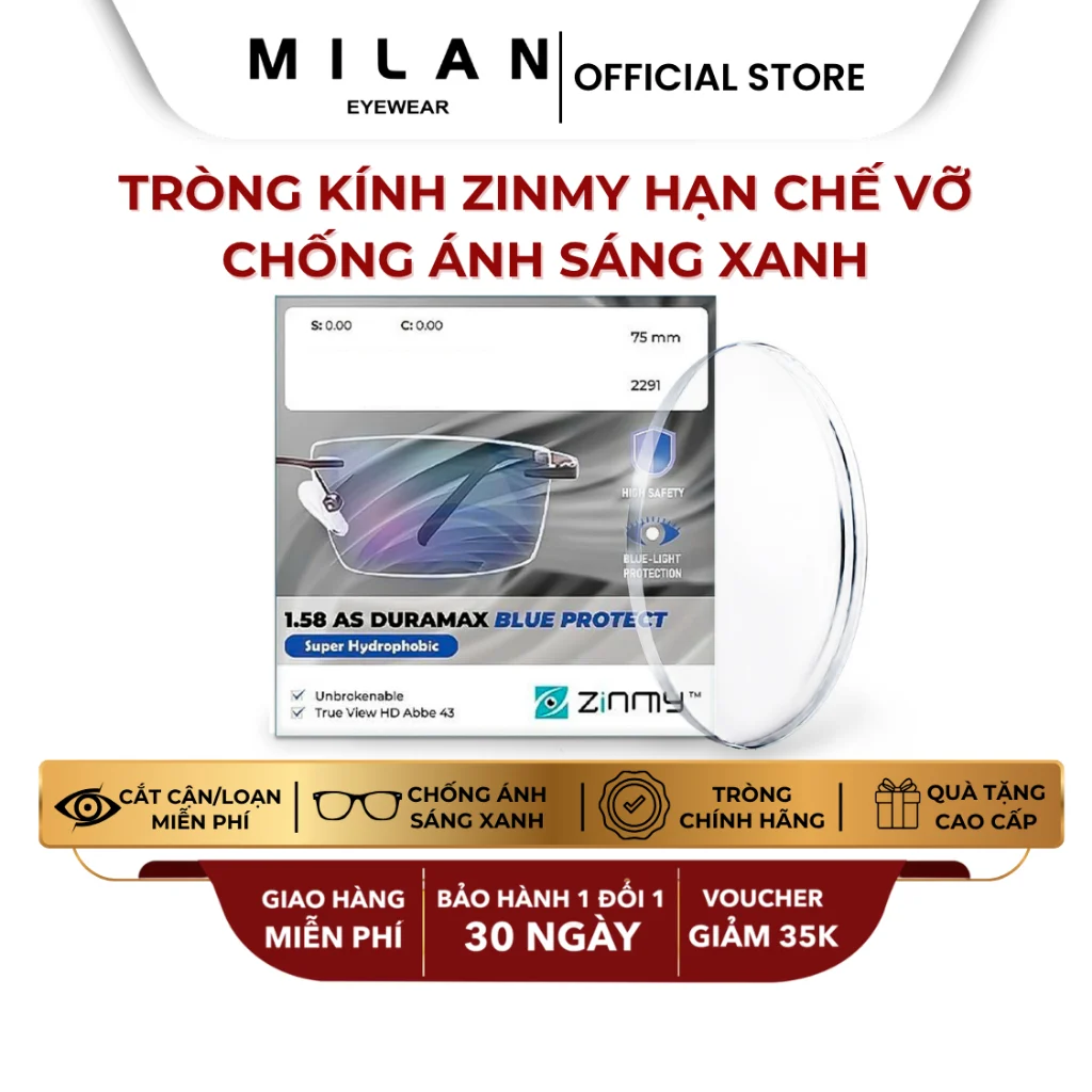 Cận cảnh chi tiết kỹ thuật và lớp váng phủ cao cấp của Essilor