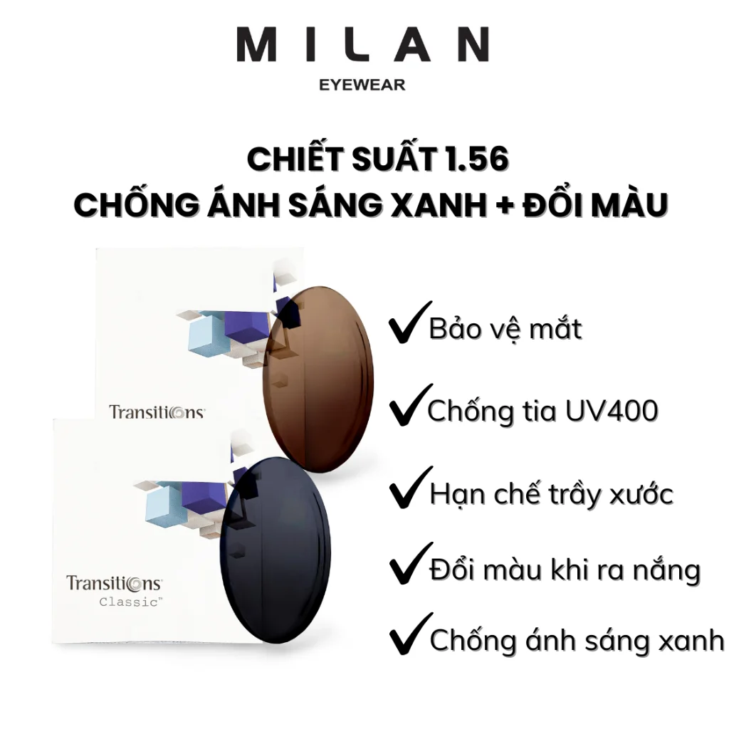 Không gian trưng bày bảng giá và chương trình khuyến mãi tại Milan Eyewear