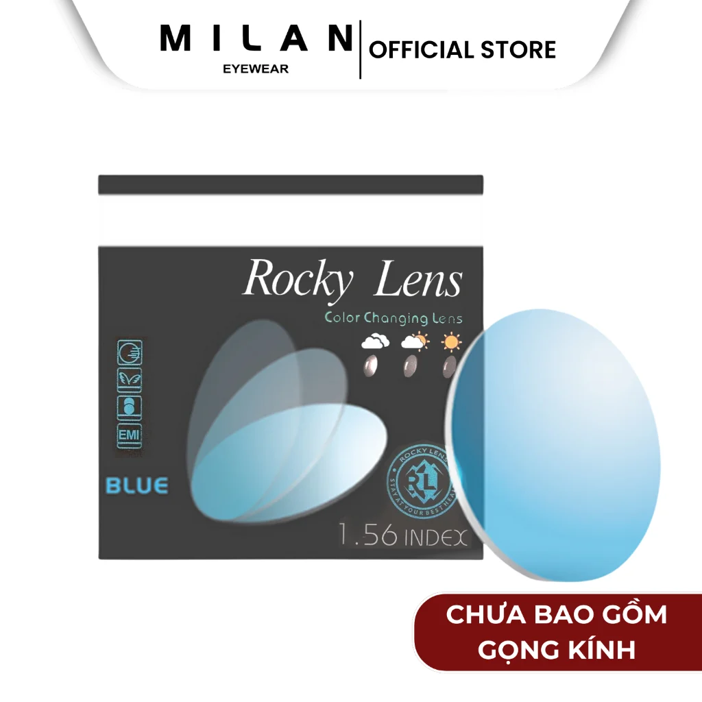 Không gian trưng bày bảng giá và chương trình khuyến mãi tại Milan Eyewear