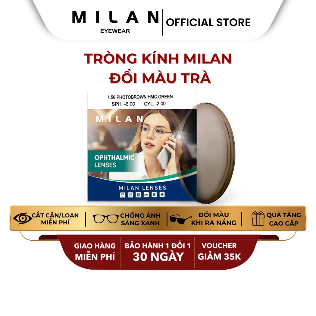 Cận cảnh chi tiết kỹ thuật và lớp váng phủ cao cấp của Essilor