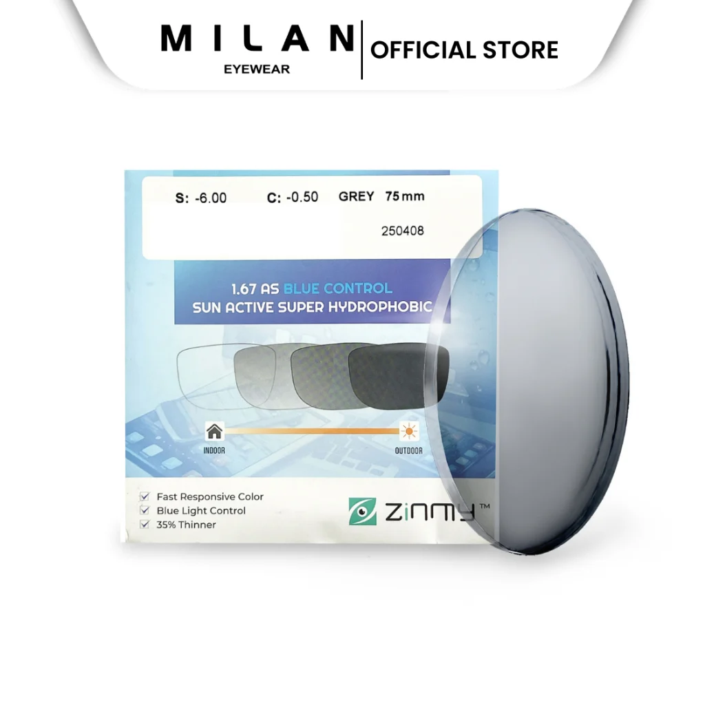 So sánh độ mỏng của các dòng tròng kính BRAGI 3D chiết suất cao
