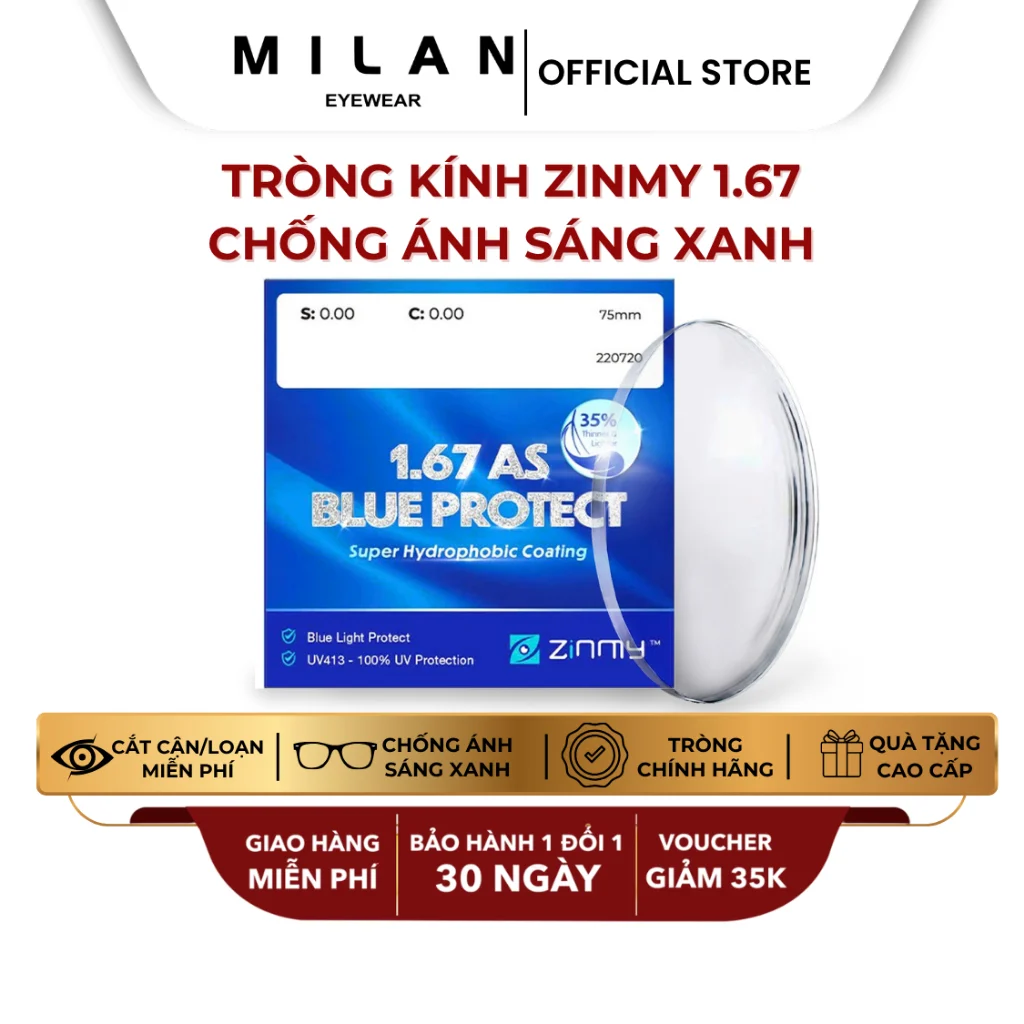So sánh độ mỏng của các dòng tròng kính BRAGI 3D chiết suất cao