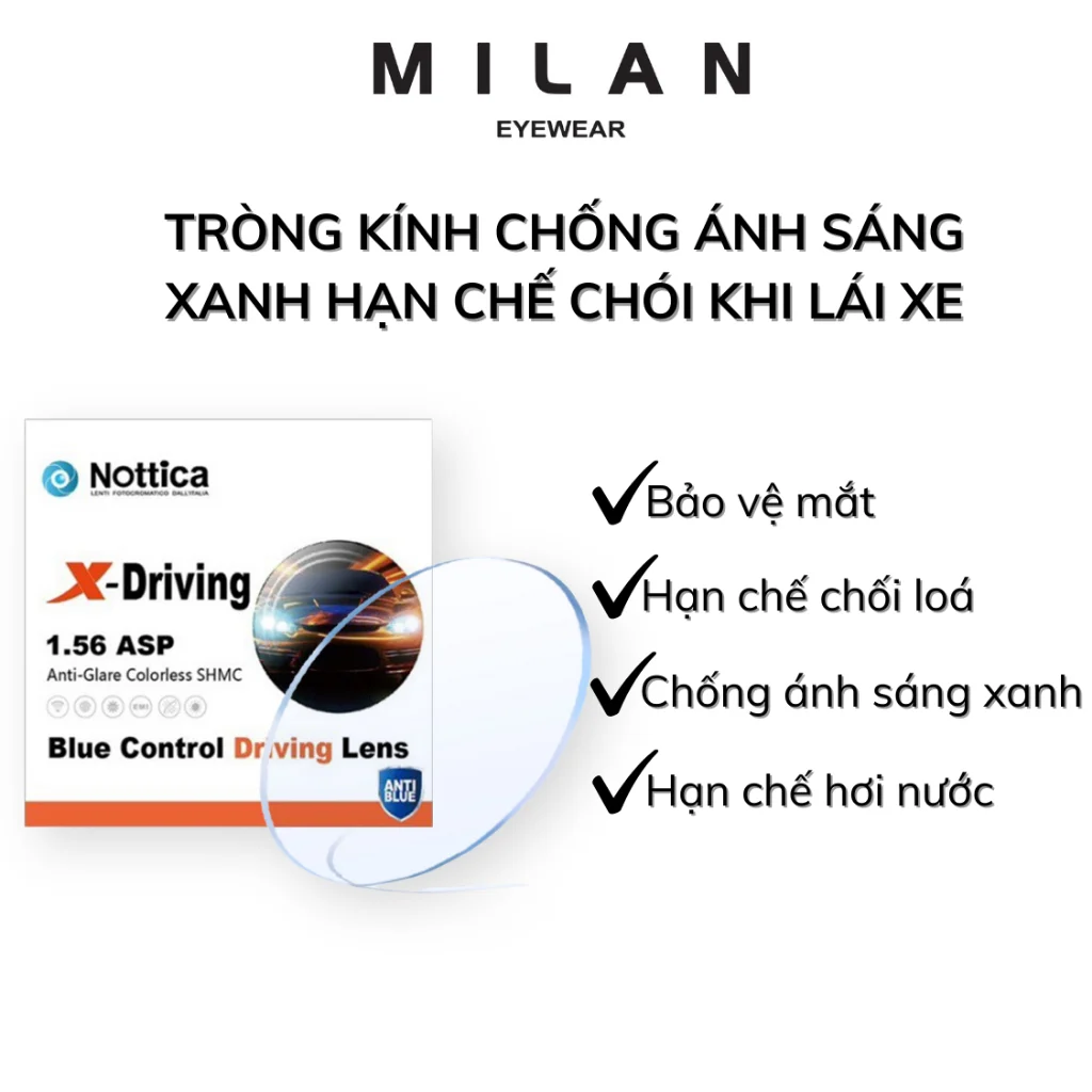 So sánh độ mỏng của các dòng tròng kính Essilor chiết suất cao