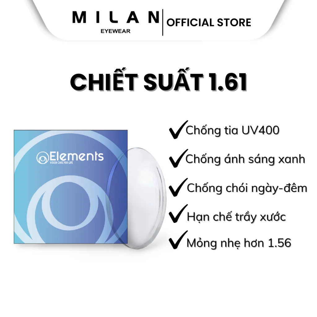 So sánh độ mỏng của các dòng tròng kính Essilor chiết suất cao