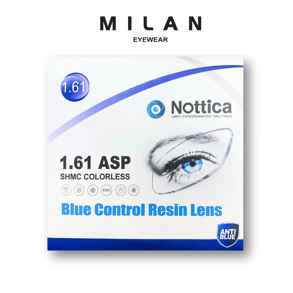 So sánh độ mỏng của các dòng tròng kính Essilor chiết suất cao