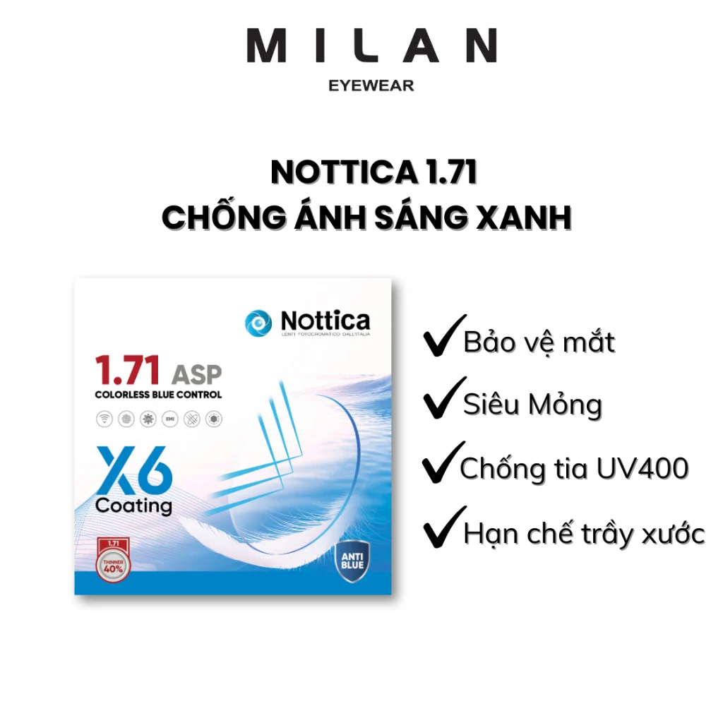 So sánh độ mỏng của các dòng tròng kính Essilor chiết suất cao