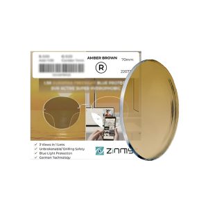 Tròng Kính Đổi Màu Nâu Zinmy 1.60 AS Duramax Blue Sun Amber Brown