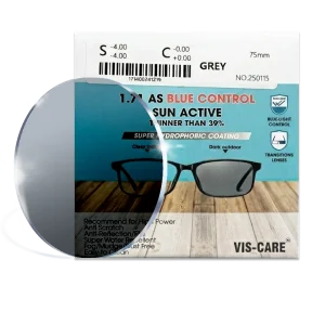Tròng Kính Đổi Màu Siêu Mỏng Viscare 1.71 Sun Active Grey