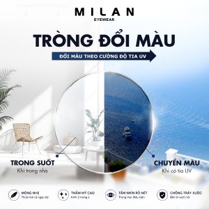 Tròng Kính Đổi Màu Mochon 1.67 Photo Grey SHMC Green